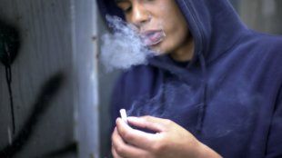 teens smoking weed