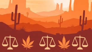 Cannabis laws in desert states.