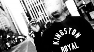 Man Smoking in Kingston Royal sweater