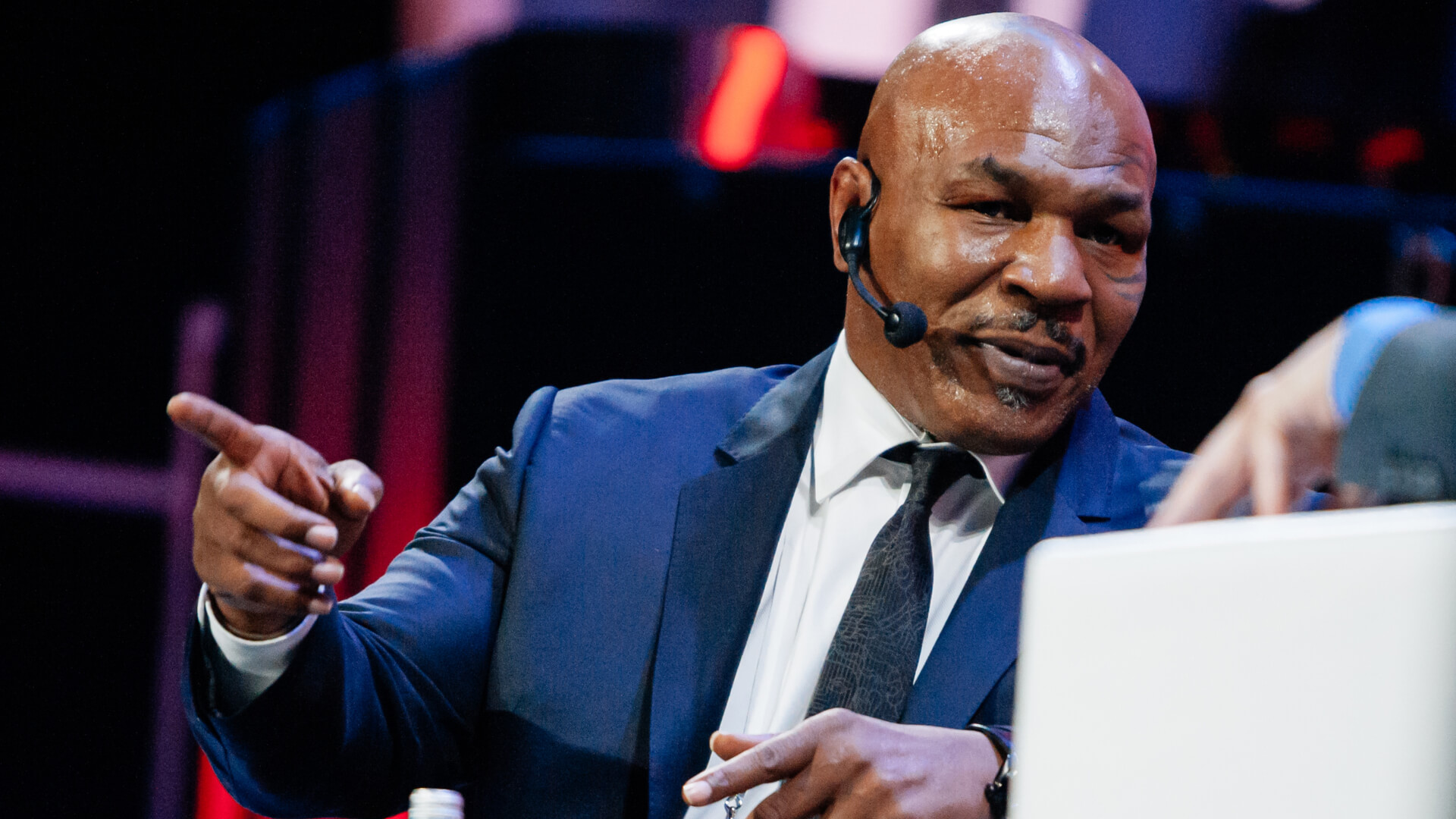 Mike Tyson at Synergy Global Forum in Moscow